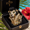PREMIUM ELV BROOCH LNTH