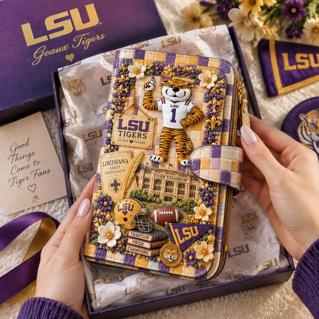Premium LSU Embossed Wallet NPL