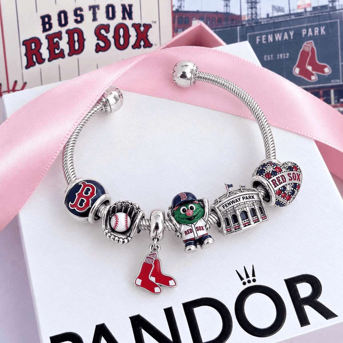 BRX Silver Charm Bracelet Set VTH