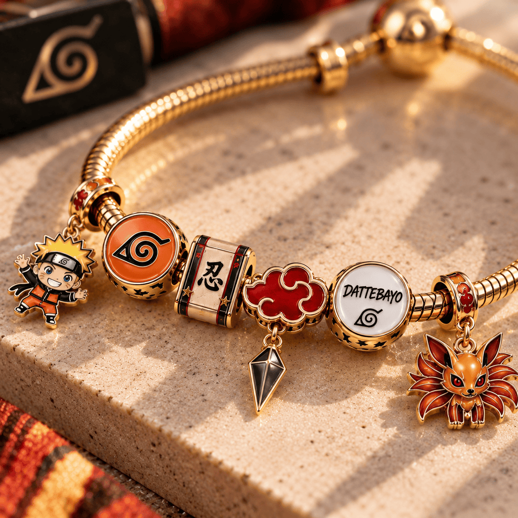 NRT Gold Charm Bracelet Set TTN